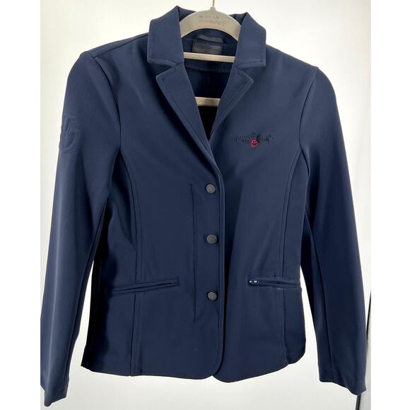 Cavalleria Toscana Kids Equestrian Navy Show Riding Coat - Picture 1 of 7